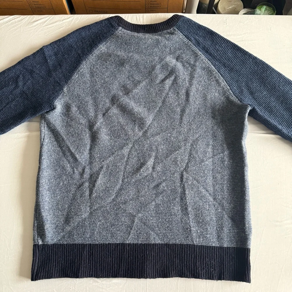 J.Crew Mens Lambswool‎ Sweater Medium Crewneck Preppy Business Casual Pullover